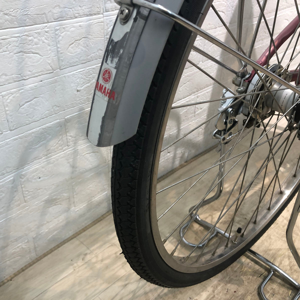 中古電動自転車 ヤマハ PAS パス ピンク 26インチ YB076