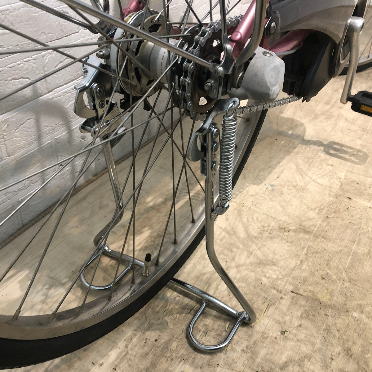 中古電動自転車 ヤマハ PAS パス ピンク 26インチ YB076
