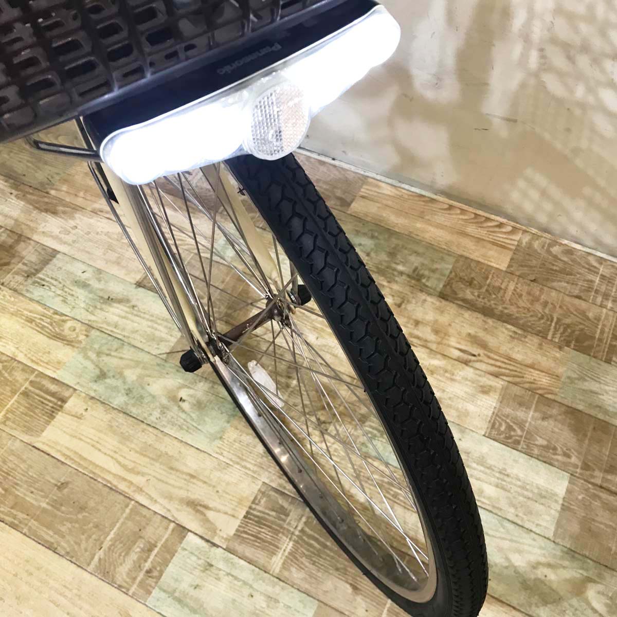 中古電動自転車 パナソニック ビビ DX SD ベージュ 26インチ KA090