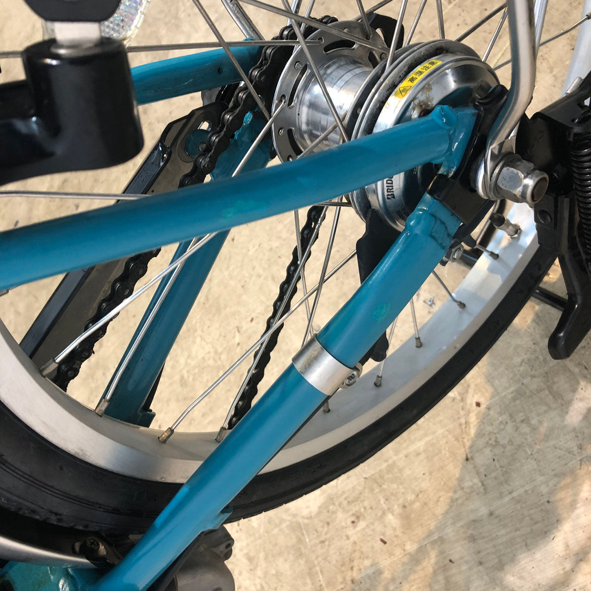 中古電動自転車 ヤマハ PAS SION U パス シオン U ブルー 20インチ YB077 