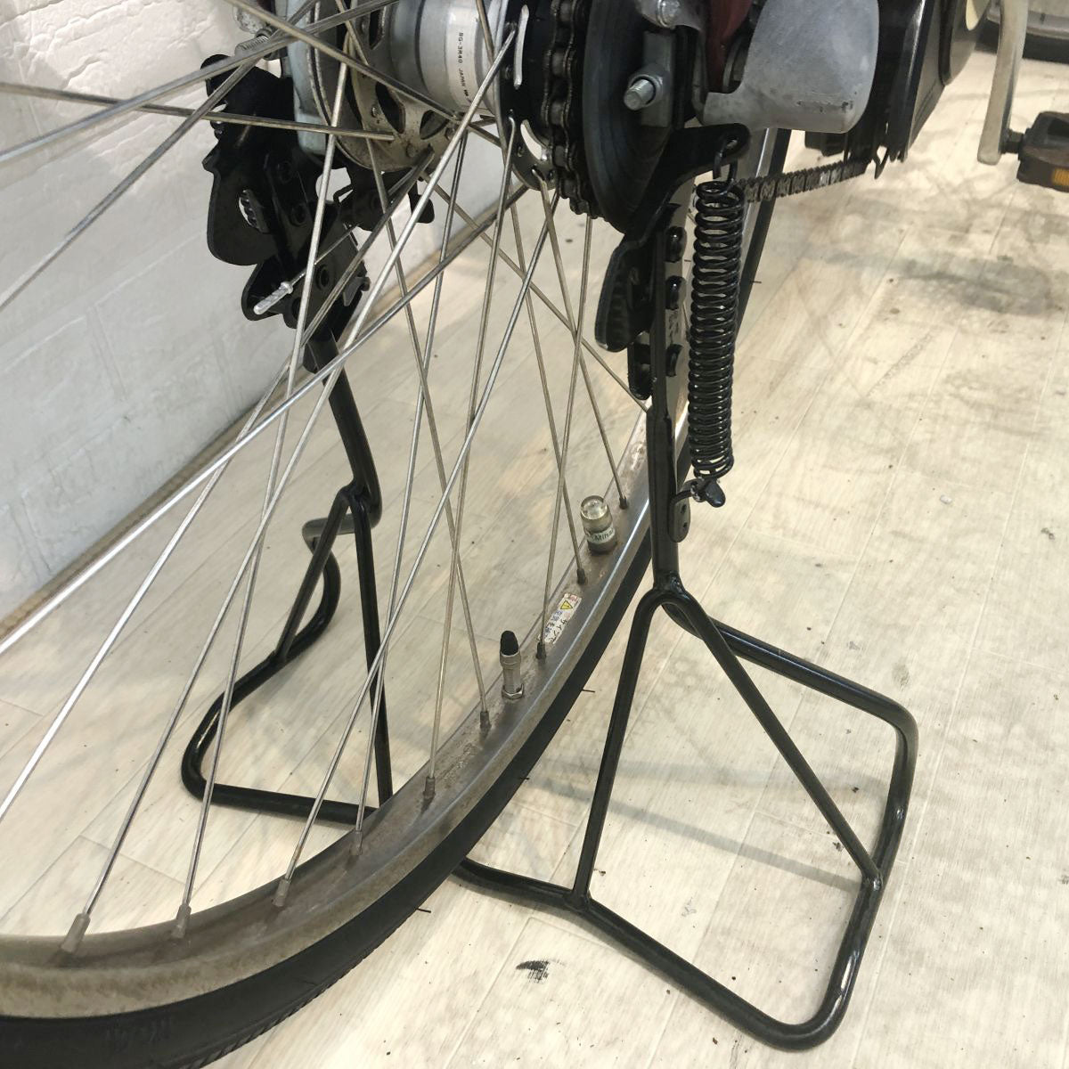 中古電動自転車 ブリヂストン アンジェリーノ アシスタ レッド 22×26インチ YG118