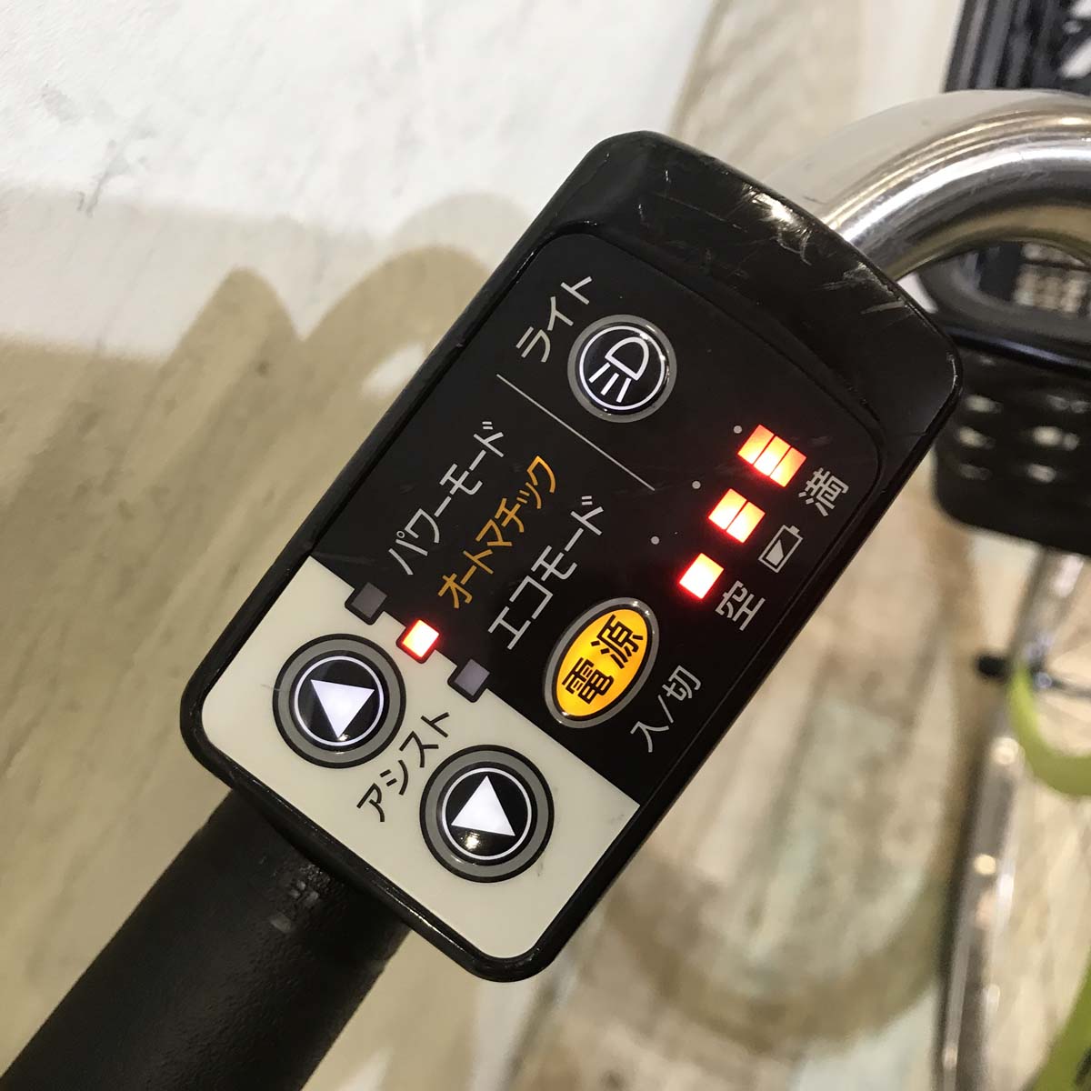 中古電動自転車 パナソニック ビビ DX SD グリーン 26インチ KA092
