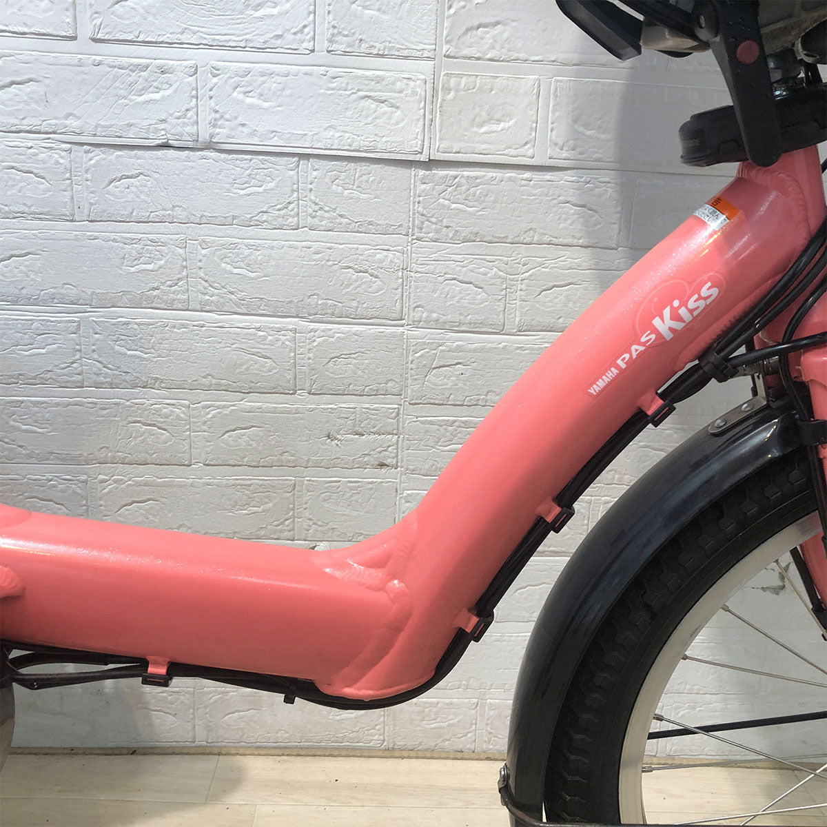 中古電動自転車 ヤマハ PAS Kiss mini パス キッス ミニ ピンク 20インチ YB080