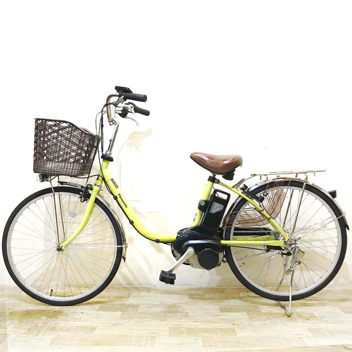 中古電動自転車  パナソニック ビビ TX グリーン 24インチ KA093 