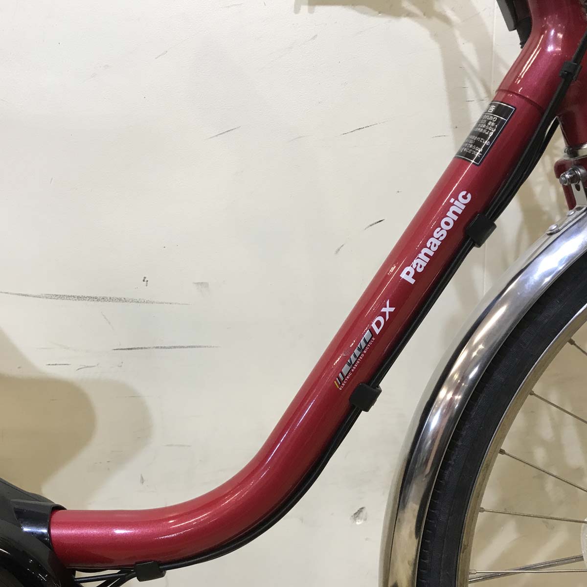 中古電動自転車  パナソニック ビビ DX レッド 26インチ KA094