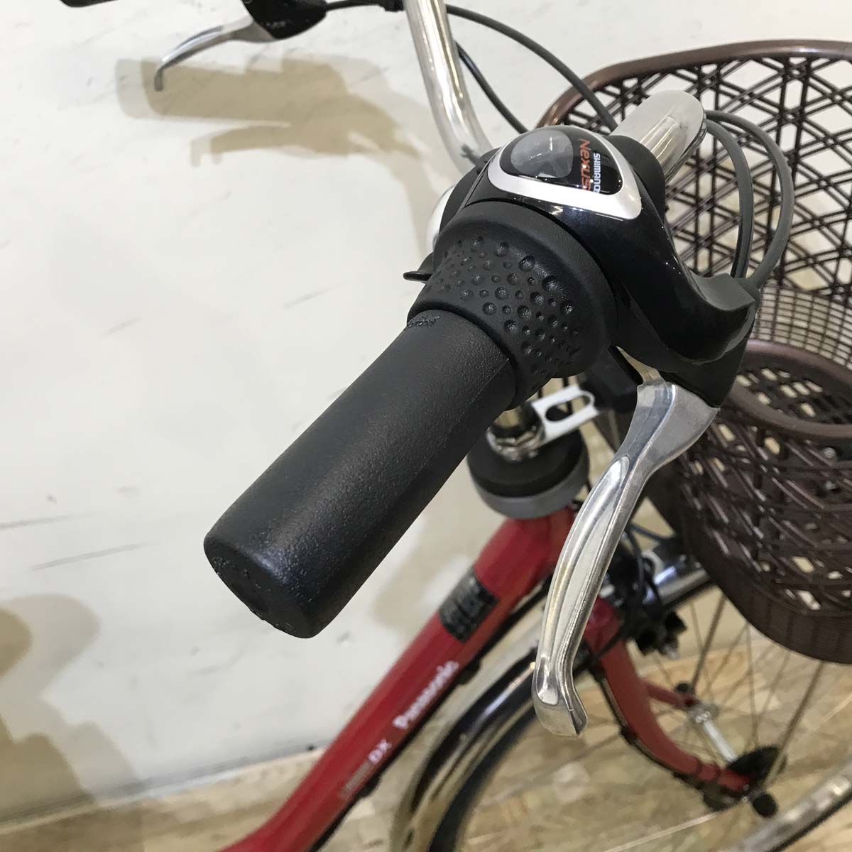 中古電動自転車  パナソニック ビビ DX レッド 26インチ KA094