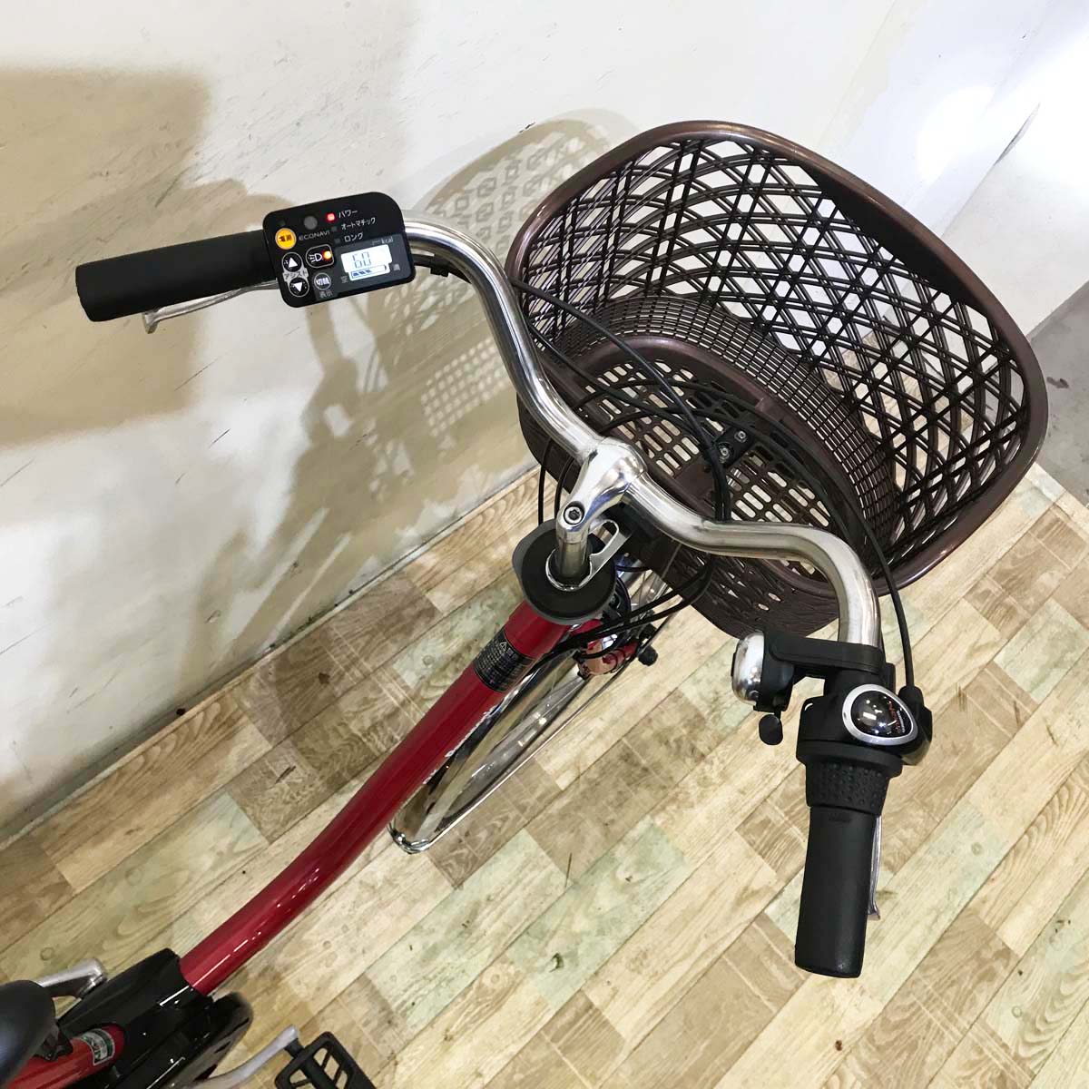 中古電動自転車  パナソニック ビビ DX レッド 26インチ KA094