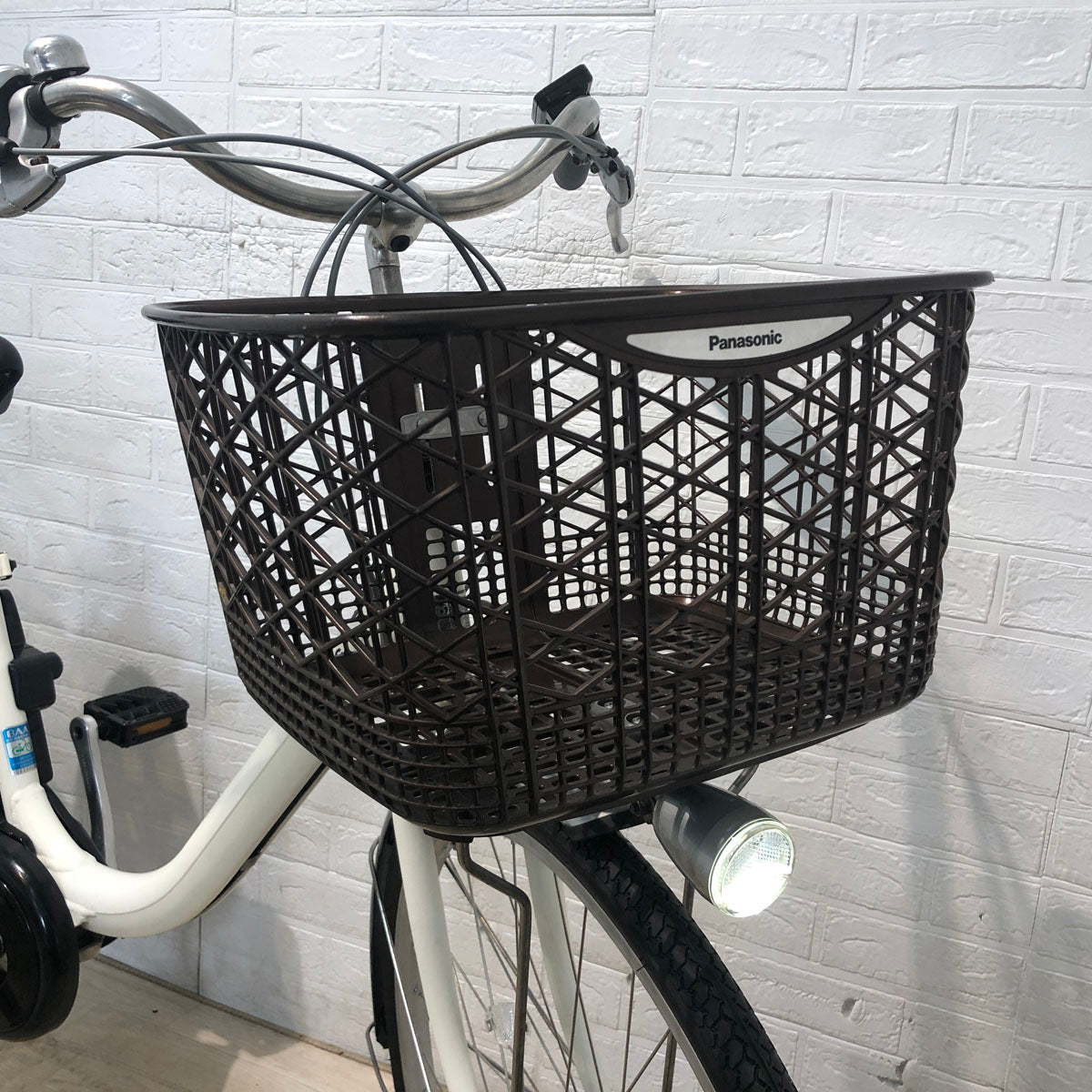 中古電動自転車 パナソニック ビビ LU ホワイト 26インチ YB081 