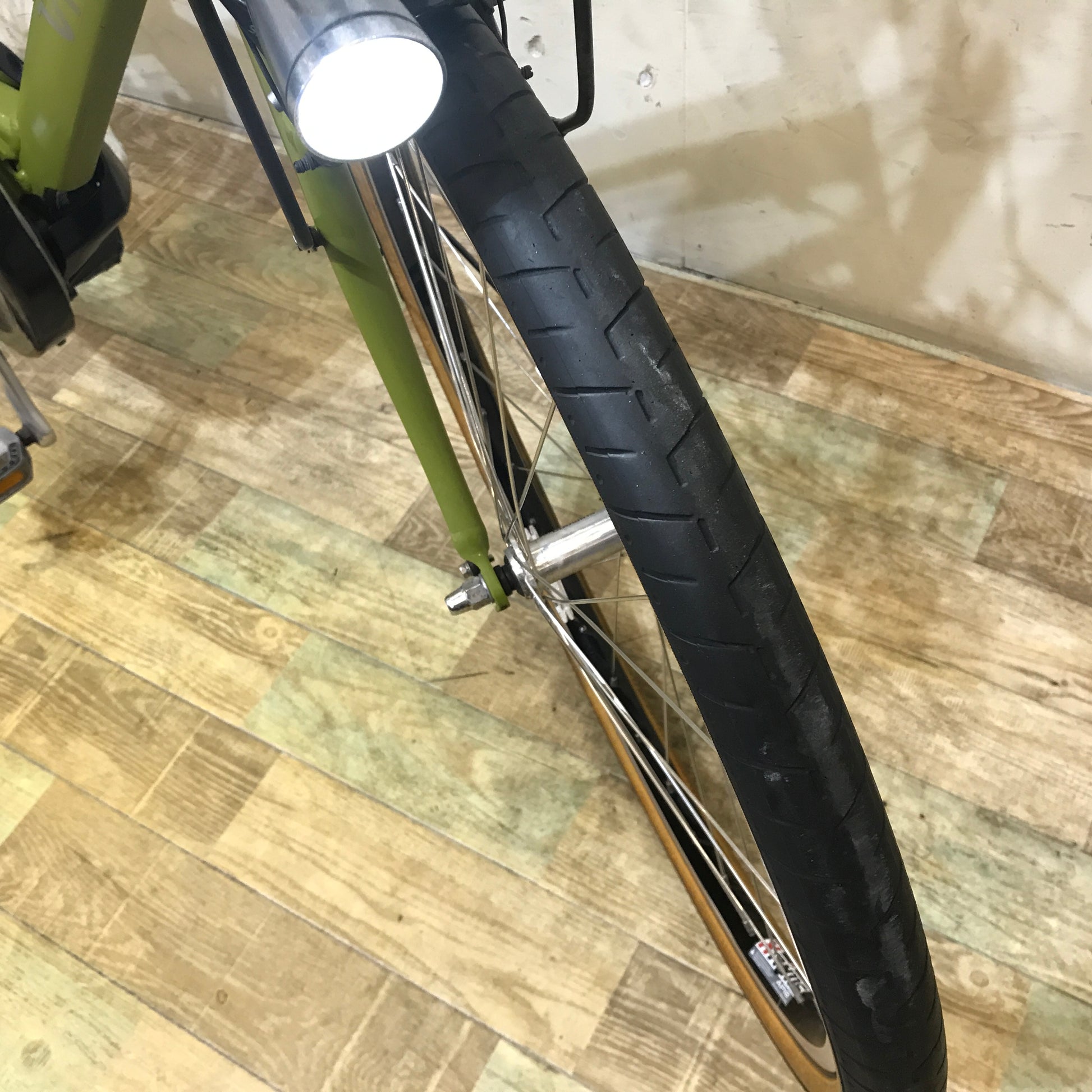 中古電動自転車 ヤマハ PAS VIENTA 5 パス ビエンタ 5 グリーン 26インチ KF118 