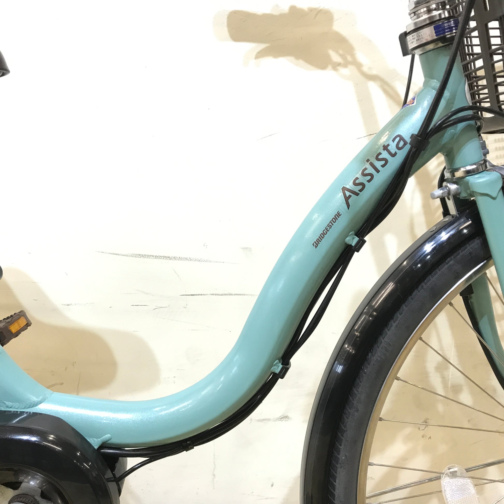 中古電動自転車 ブリヂストン アシスタ DX ミントグリーン 26インチ KF119 