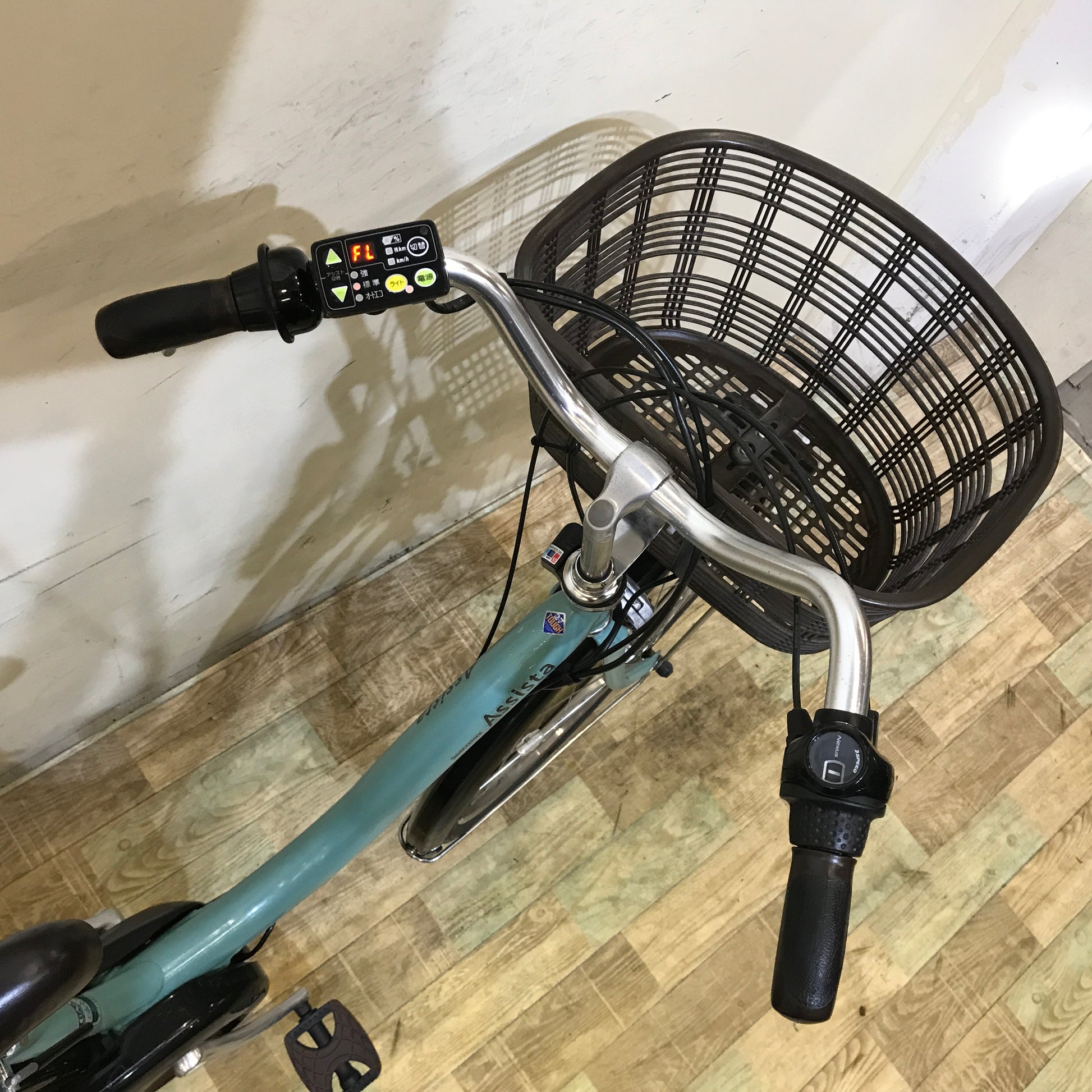 中古電動自転車 ブリヂストン アシスタ DX ミントグリーン 26インチ KF119 