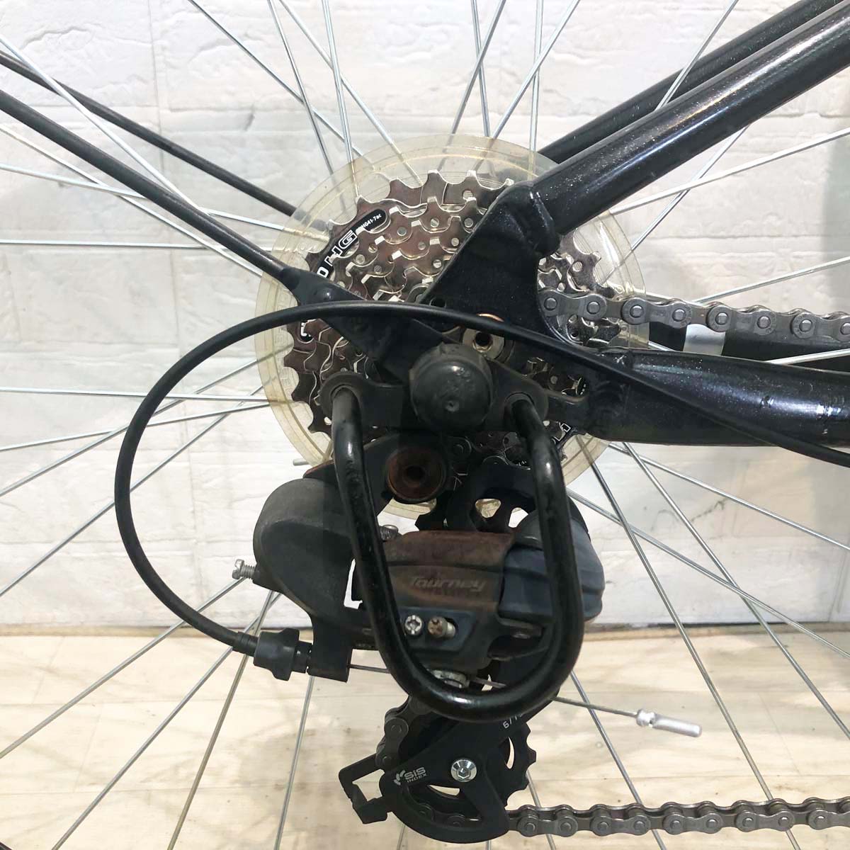 中古電動自転車 パナソニック ベロスター ブラック 700C YG124