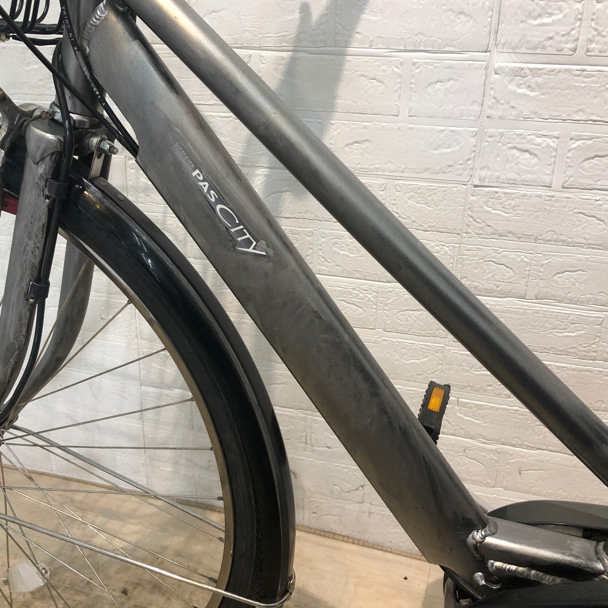 中古電動自転車 ヤマハ PAS CITY SP5 パス シティ SP5 シルバー 27インチ YB083 