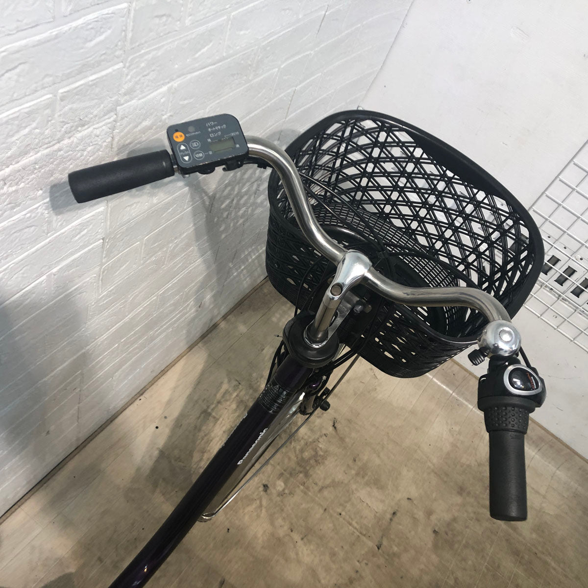 中古電動自転車 新品バッテリー パナソニック ビビ DX パープル 26インチ YB085
