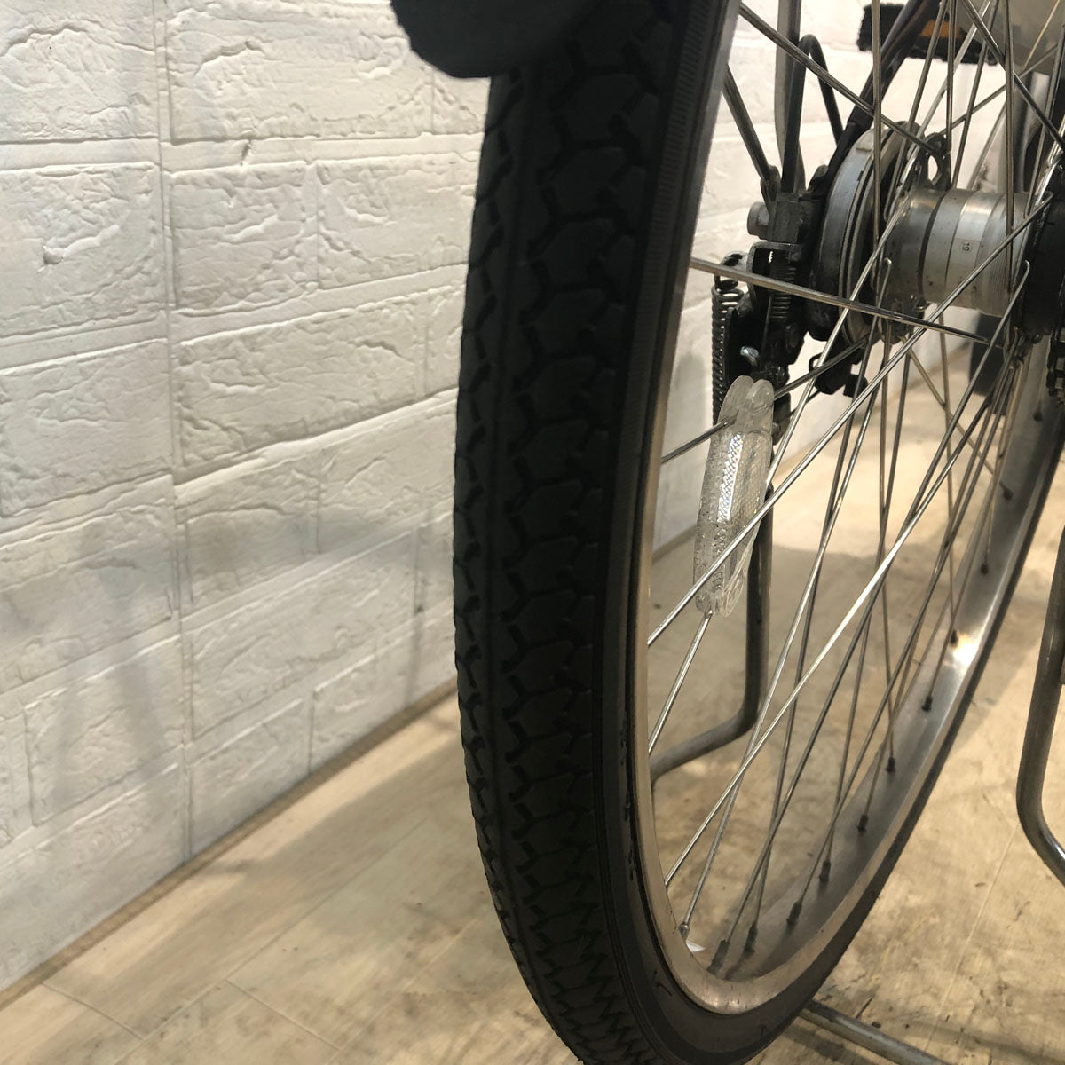 中古電動自転車 新品バッテリー パナソニック ビビ DX パープル 26インチ YB085