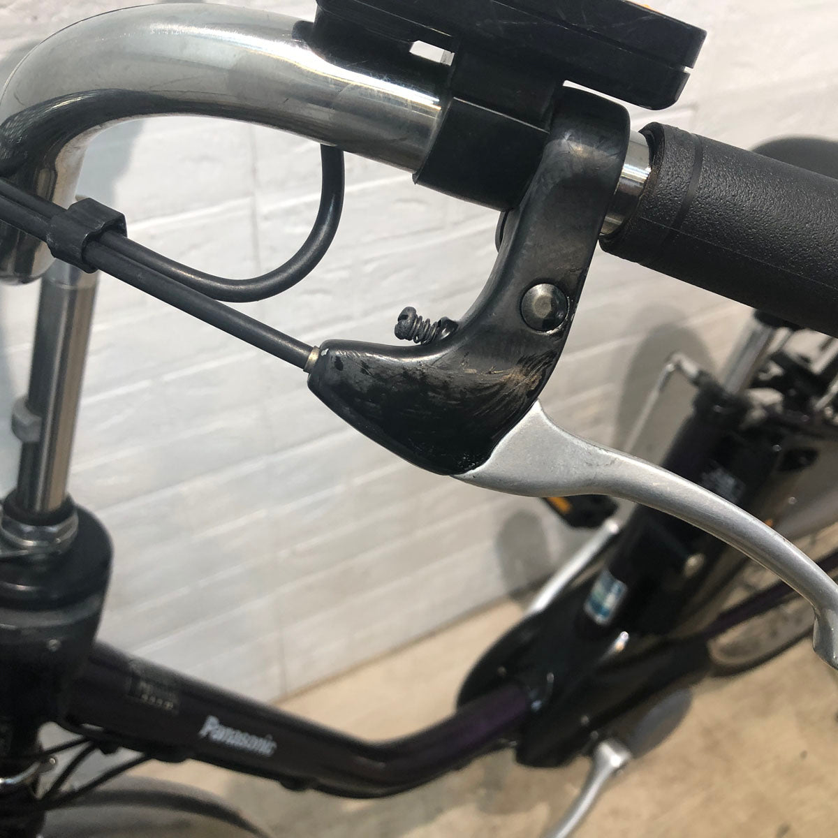 中古電動自転車 新品バッテリー パナソニック ビビ DX パープル 26インチ YB085