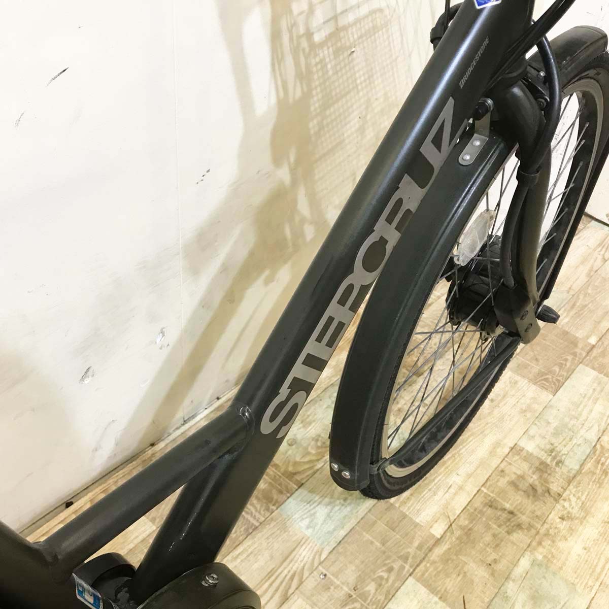 中古電動自転車  ブリヂストン ステップクルーズ e カーキ 26インチ KA100