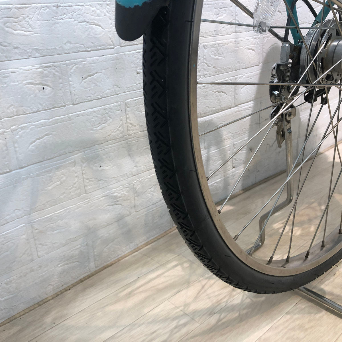 中古電動自転車 パナソニック ビビ スタイル DX ブルー 26インチ YB086