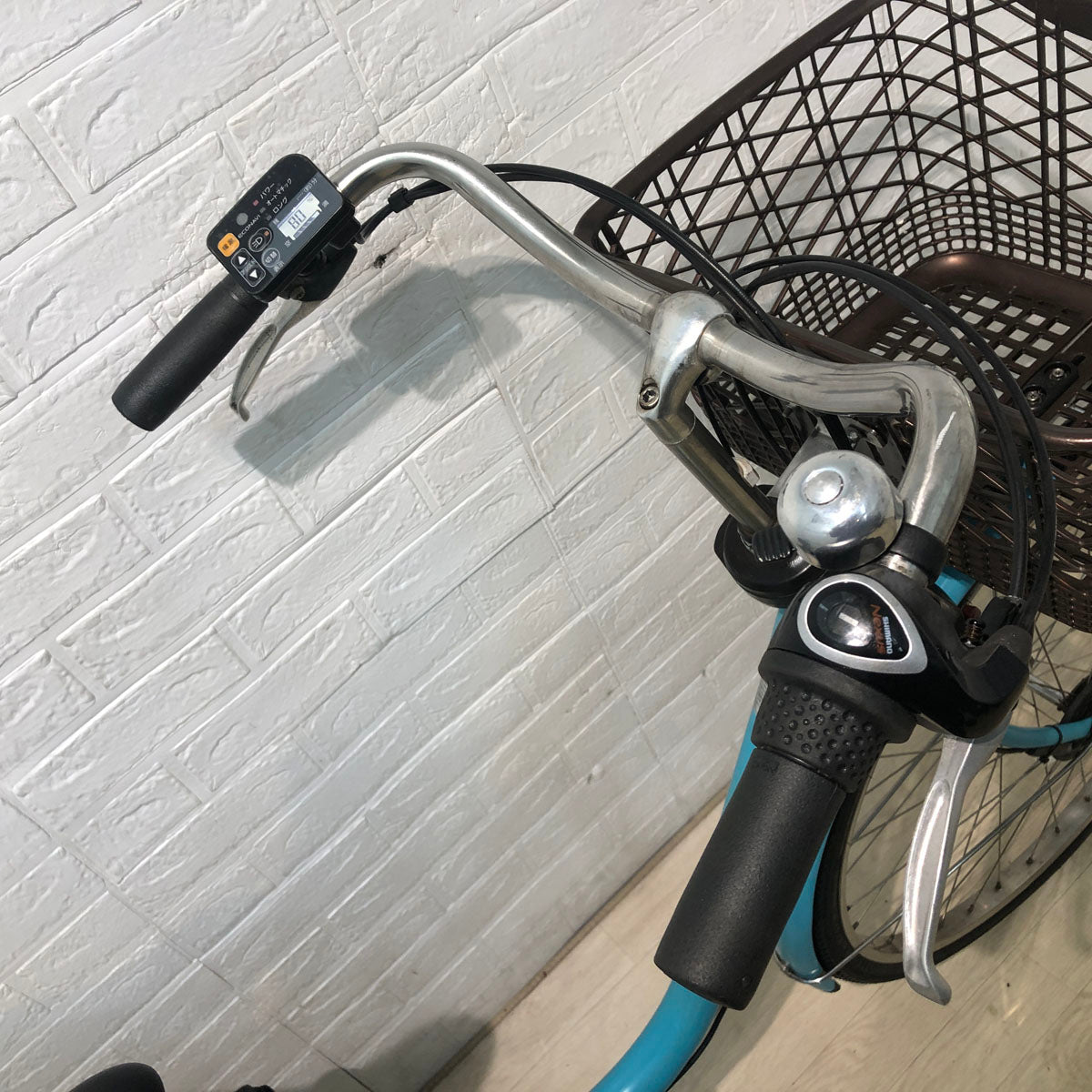 中古電動自転車 パナソニック ビビ スタイル DX ブルー 26インチ YB086