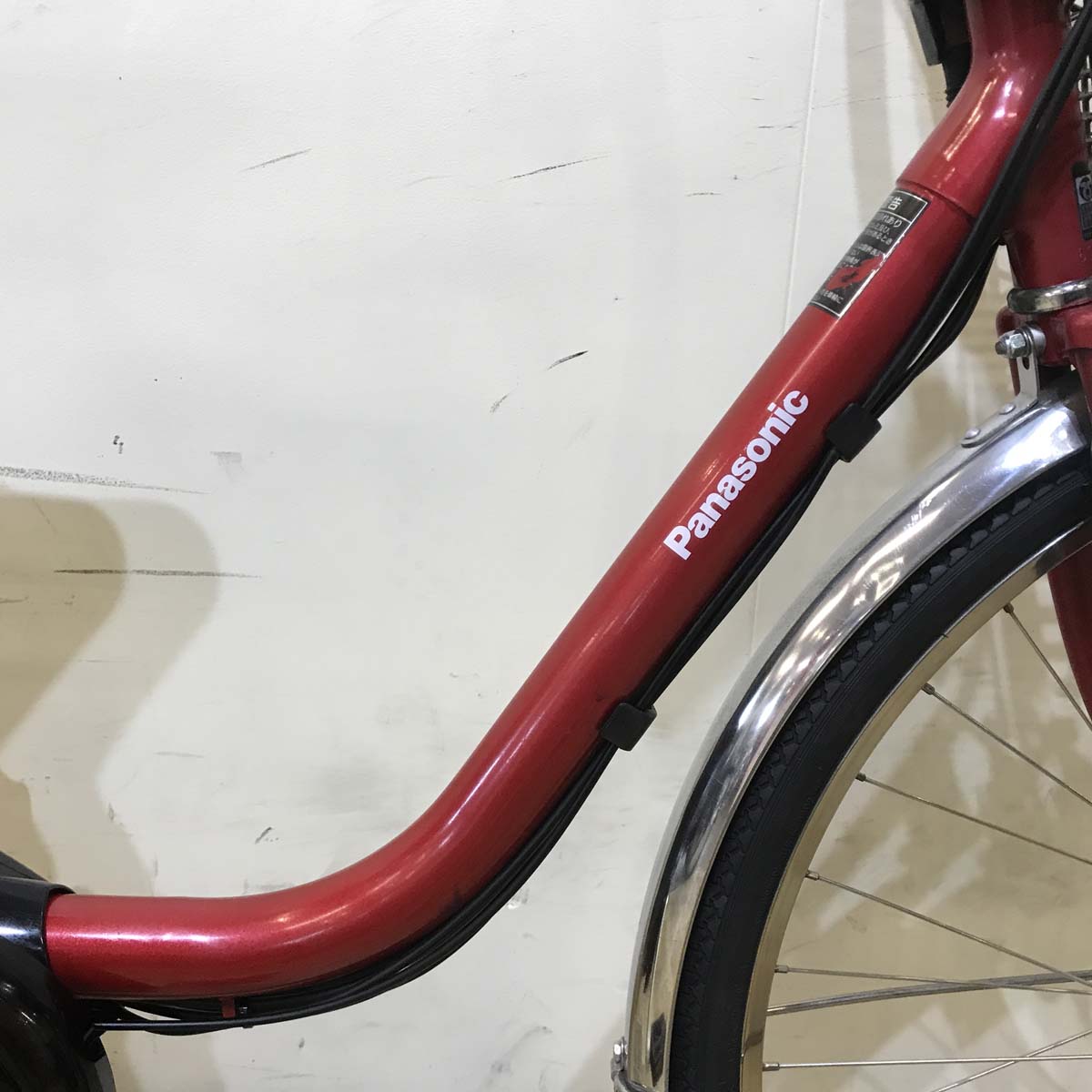 中古電動自転車  パナソニック ビビ DX レッド 26インチ KA101