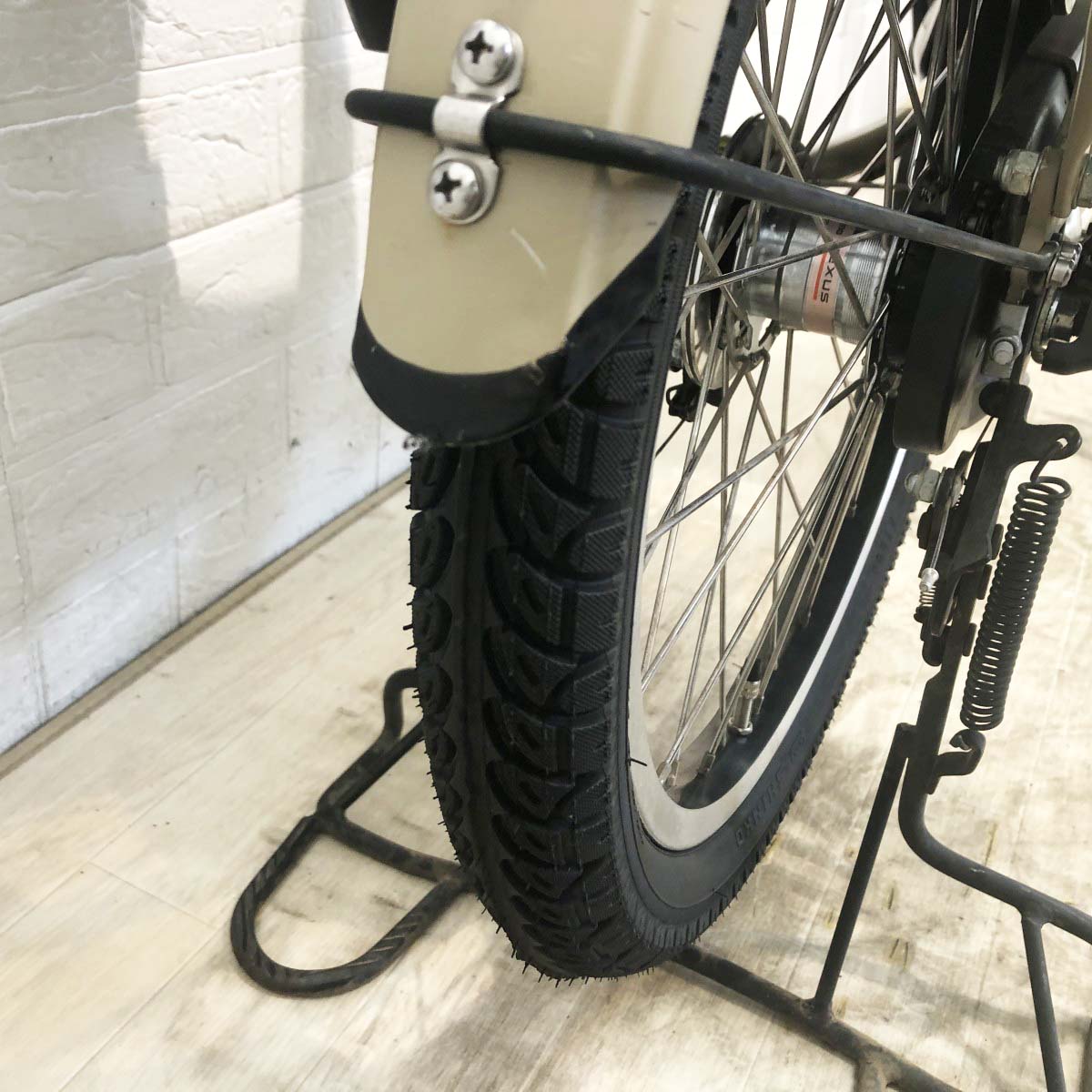 中古電動自転車 ヤマハ PAS バビーアンSP ベージュ 20インチ YH001