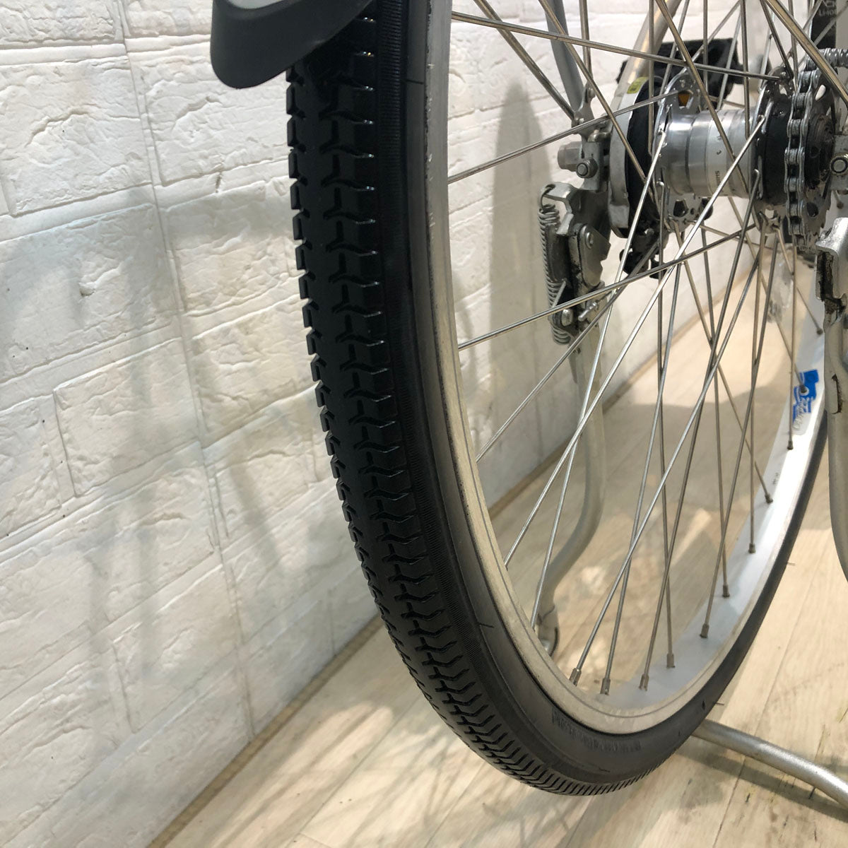 中古電動自転車 パナソニック ビビ L ウォームシルバー 26インチ YB087