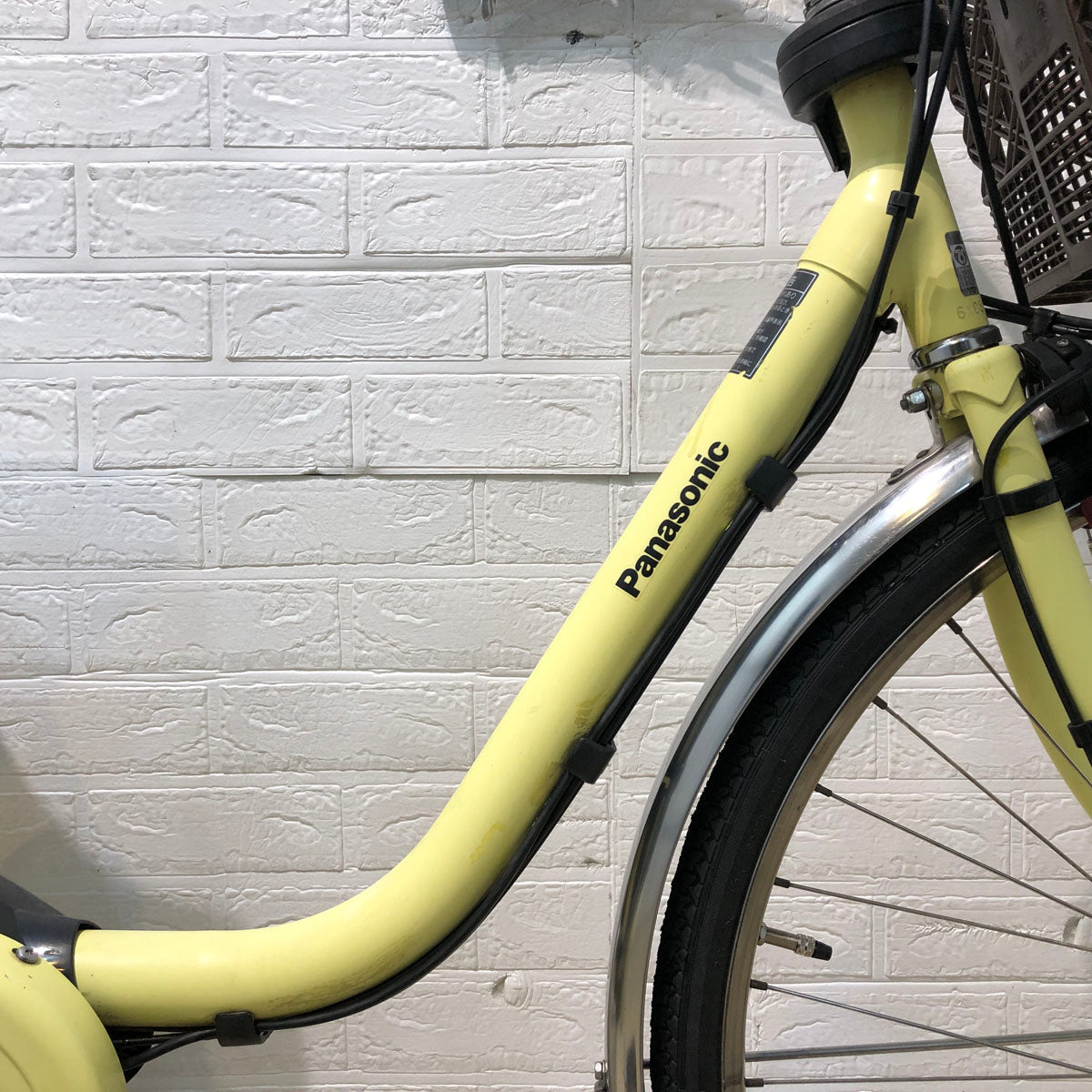 中古電動自転車 パナソニック ビビ スタイル イエロー 26インチ YB088