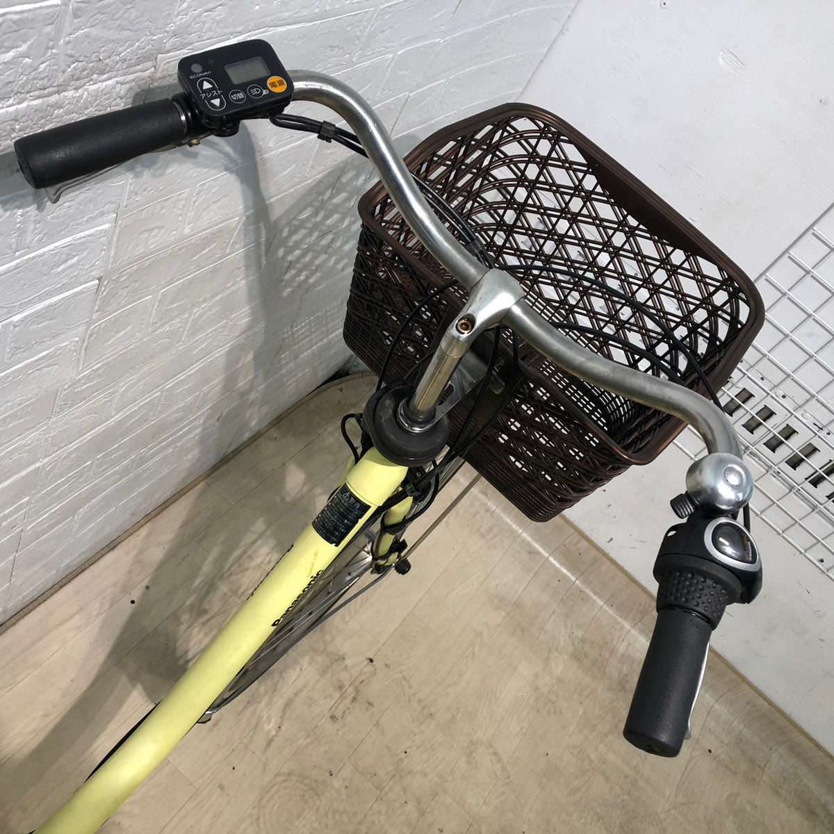 中古電動自転車 パナソニック ビビ スタイル イエロー 26インチ YB088