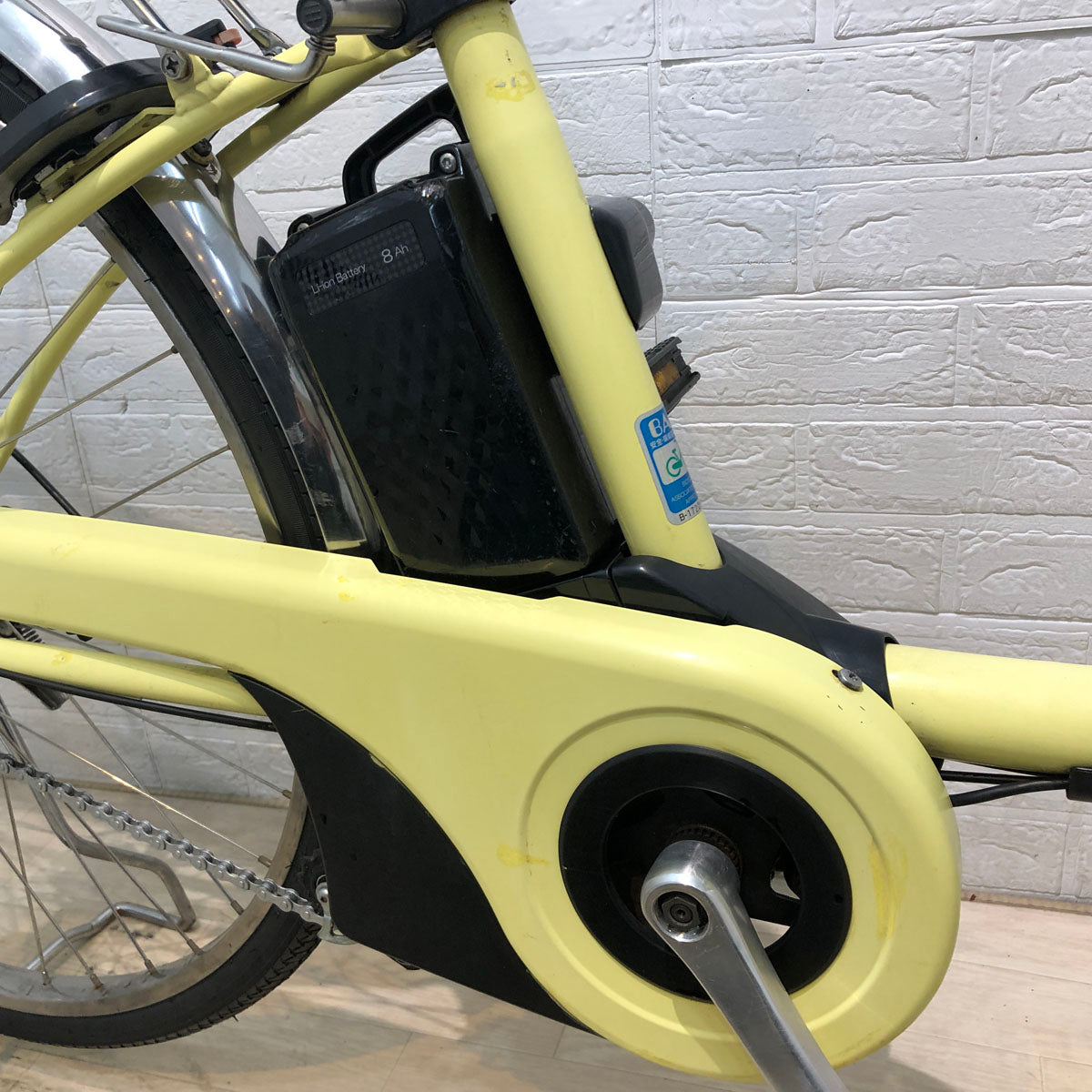 中古電動自転車 パナソニック ビビ スタイル イエロー 26インチ YB088