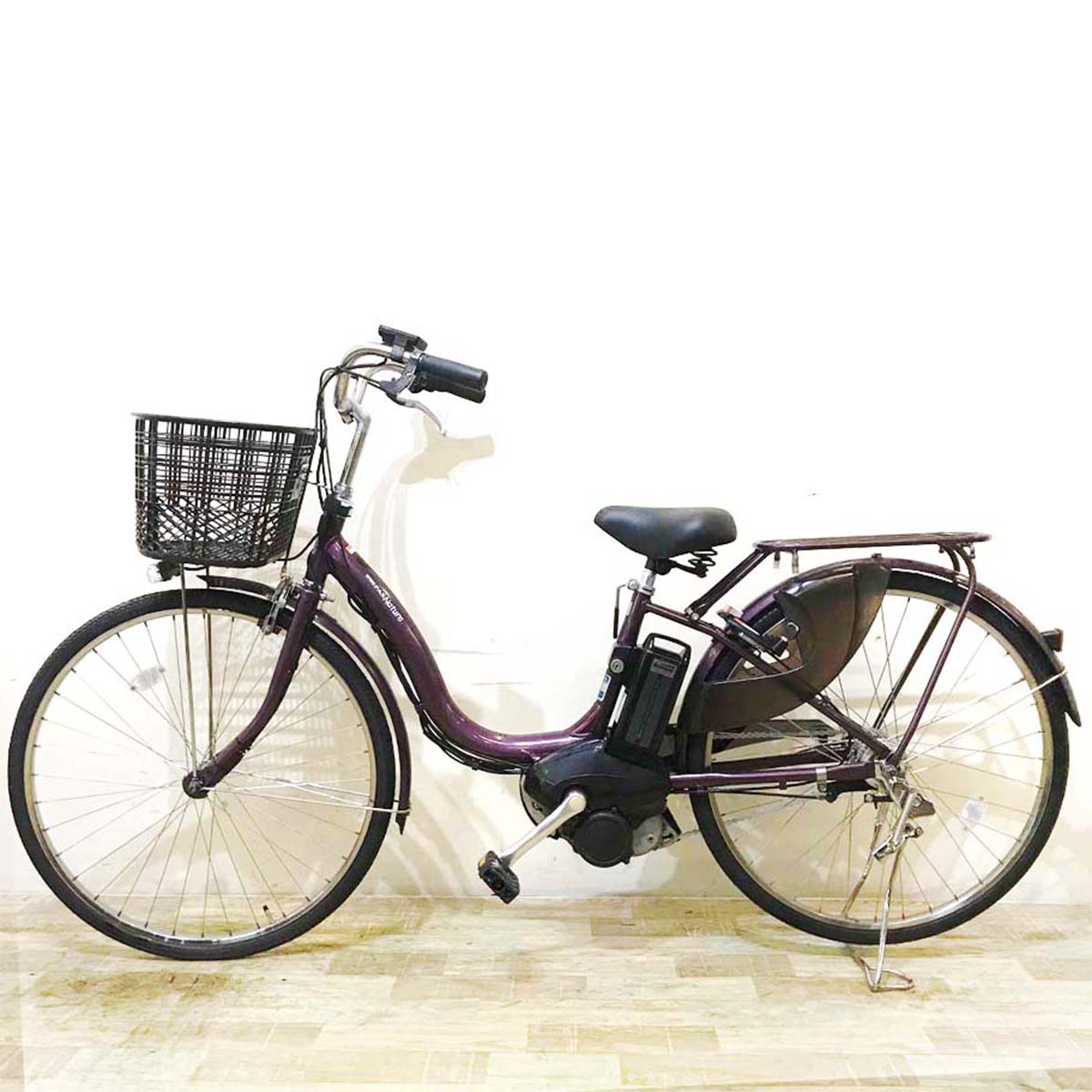 中古電動自転車  ヤマハ PAS ナチュラ L DX パープル 26インチ KA102