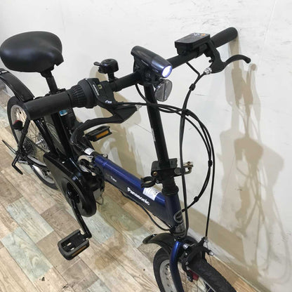 折りたたみ パナソニック オフタイム ネイビー 前18×後20インチ KR114 【中古車】