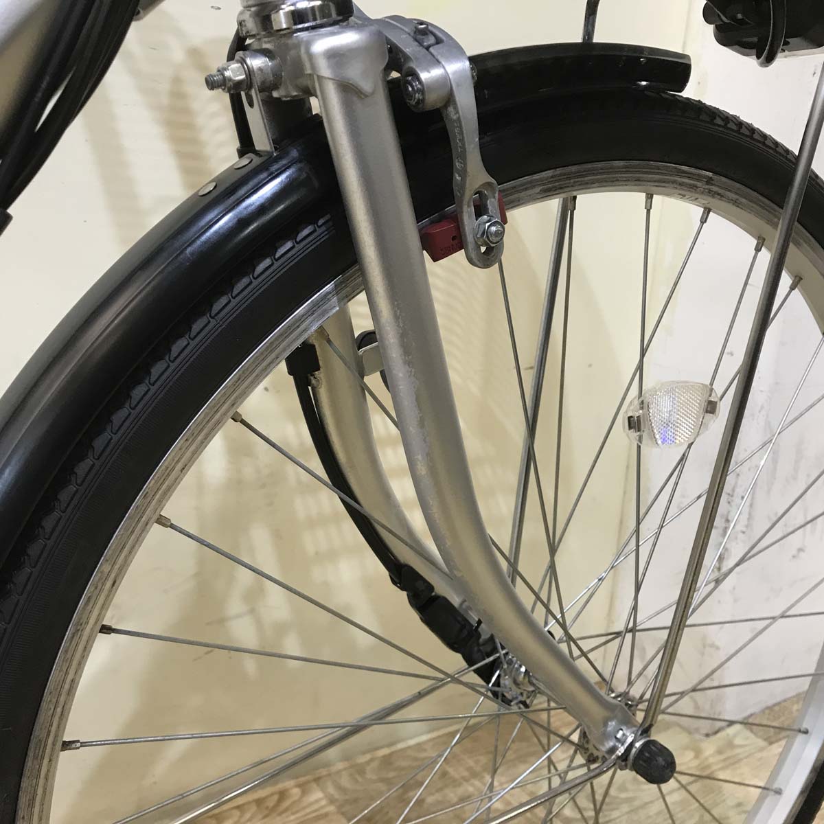 中古電動自転車 ヤマハ PAS ナチュラ M シルバー 26インチ KF126