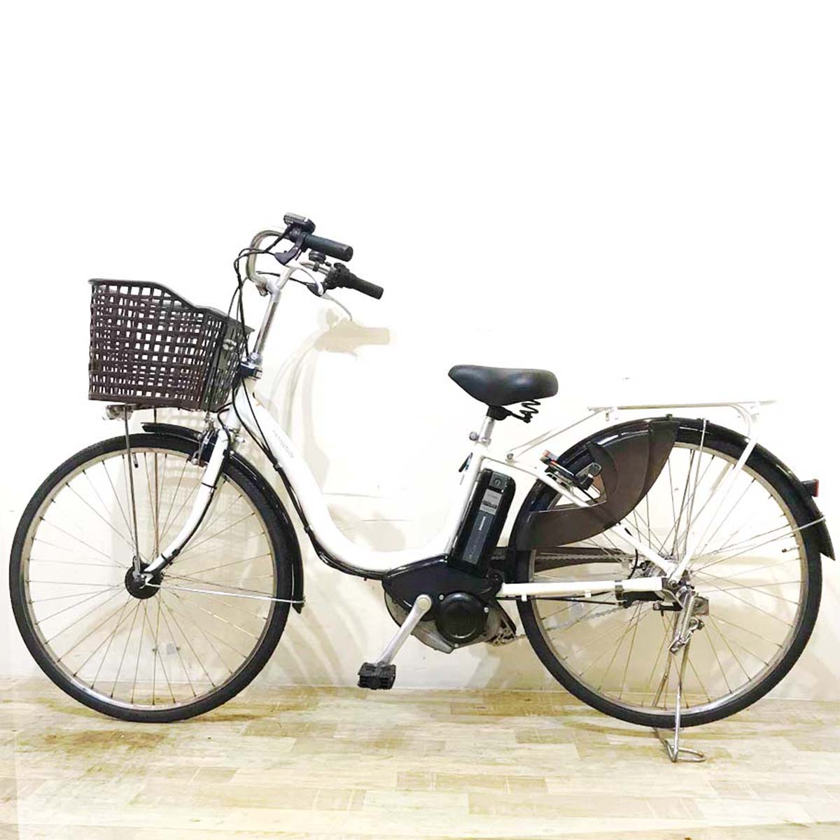 中古電動自転車  ヤマハ PAS ナチュラ L DX ホワイト 26インチ KA103 