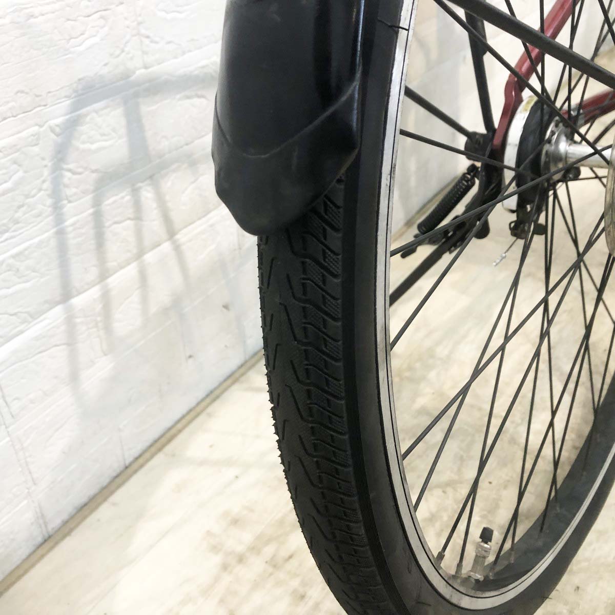 中古電動自転車 パナソニック ベロスター レッド 700C YH004