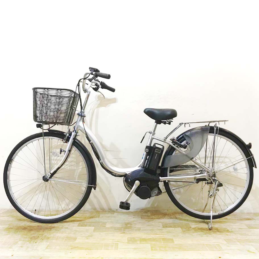 中古電動自転車 ヤマハ PAS ナチュラ M シルバー 26インチ KF126