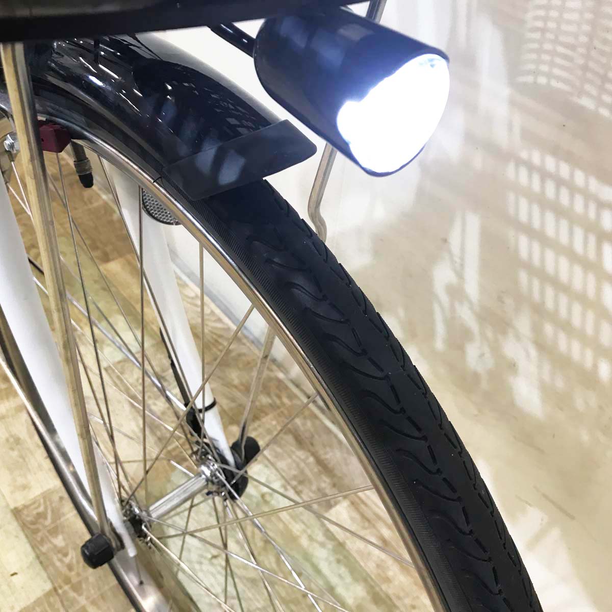 中古電動自転車 ヤマハ PAS With パス ウィズ ホワイト 26インチ KF127 