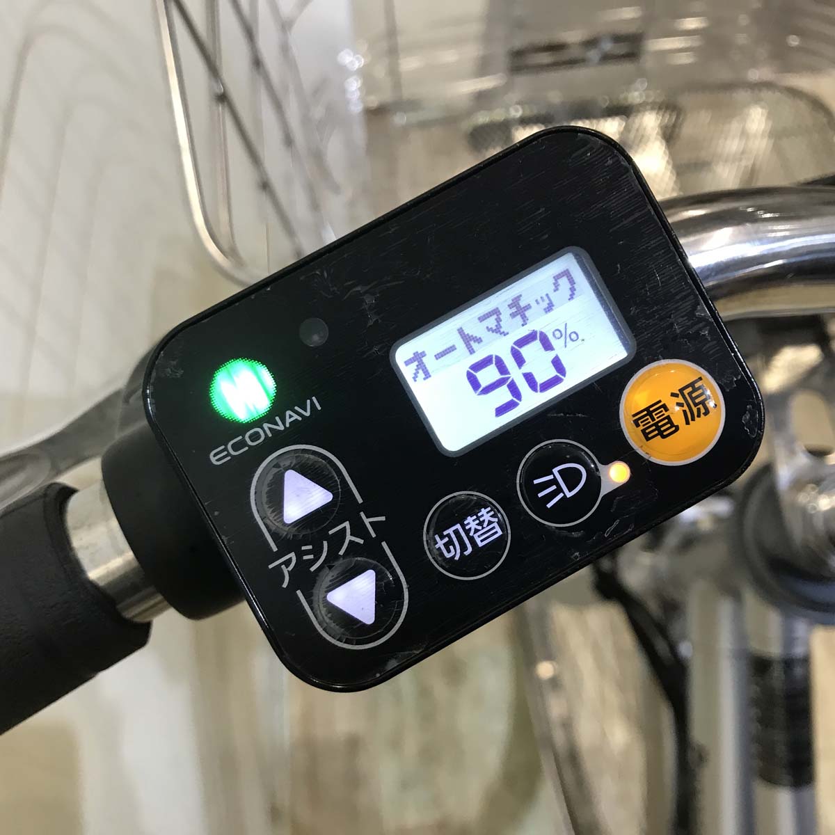 中古電動自転車 パナソニック ビビ DX シティ シルバー  27インチ KA105