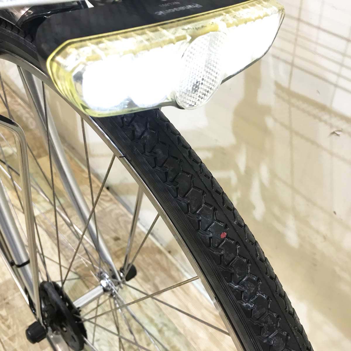 中古電動自転車 パナソニック ビビ DX シティ シルバー  27インチ KA105