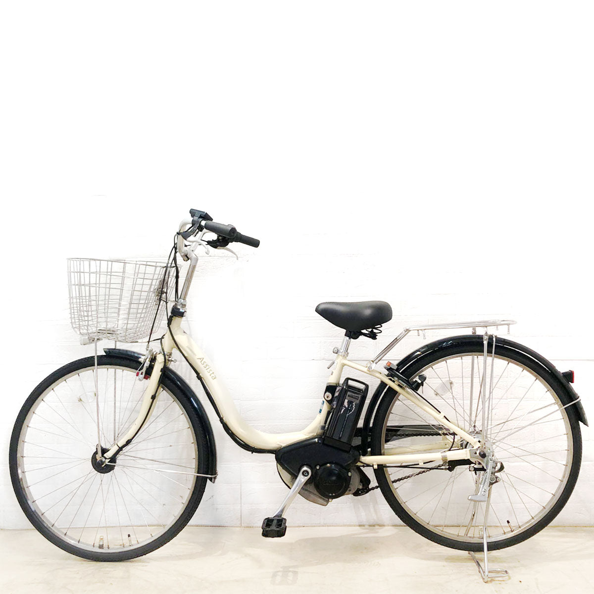 中古電動自転車 ブリヂストン アシスタ ロイヤル アイボリー 26インチ YB094
