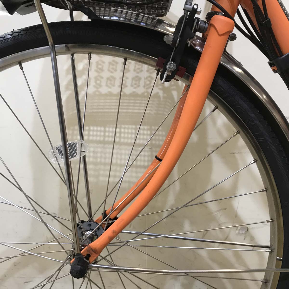 中古電動自転車 パナソニック ビビ DX オレンジ 26インチ KF129