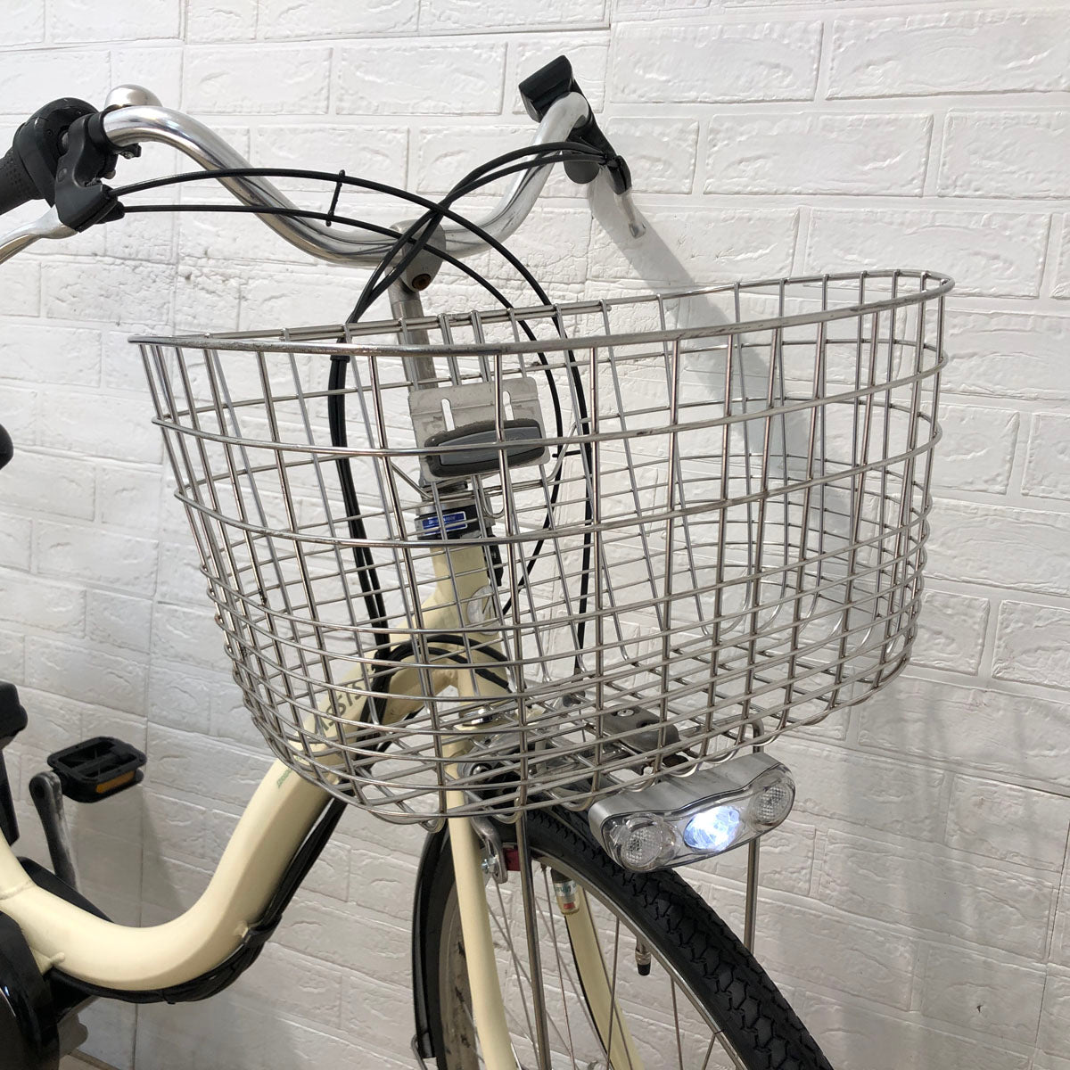 中古電動自転車 ブリヂストン アシスタ ロイヤル アイボリー 26インチ