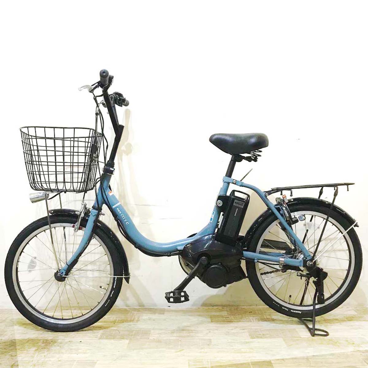 中古電動自転車 ヤマハ PAS CITY C パス シティ シー ブルー 20インチ KA108