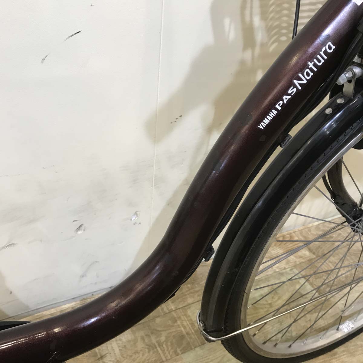 中古電動自転車 ヤマハ PAS ナチュラ M ブラウン 26インチ KF133