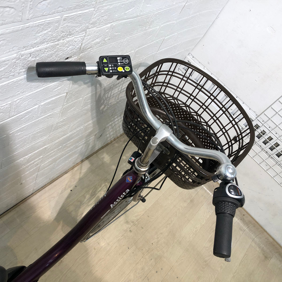 中古電動自転車 ブリヂストン アシスタ DX パープル 24インチ YB098