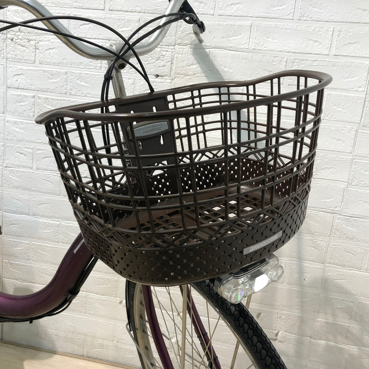中古電動自転車 ブリヂストン アシスタ DX パープル 24インチ YB098