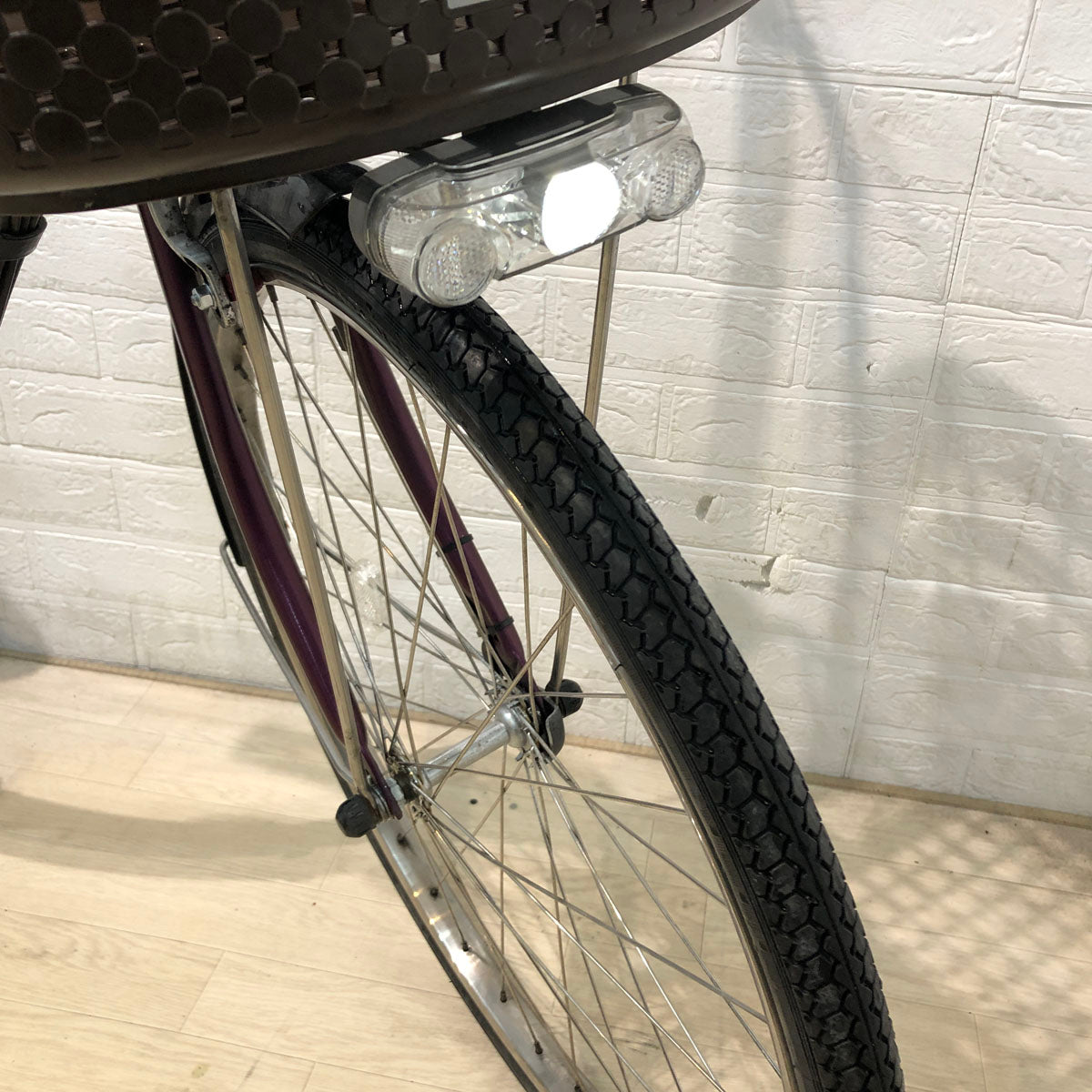 中古電動自転車 ブリヂストン アシスタ DX パープル 24インチ YB098