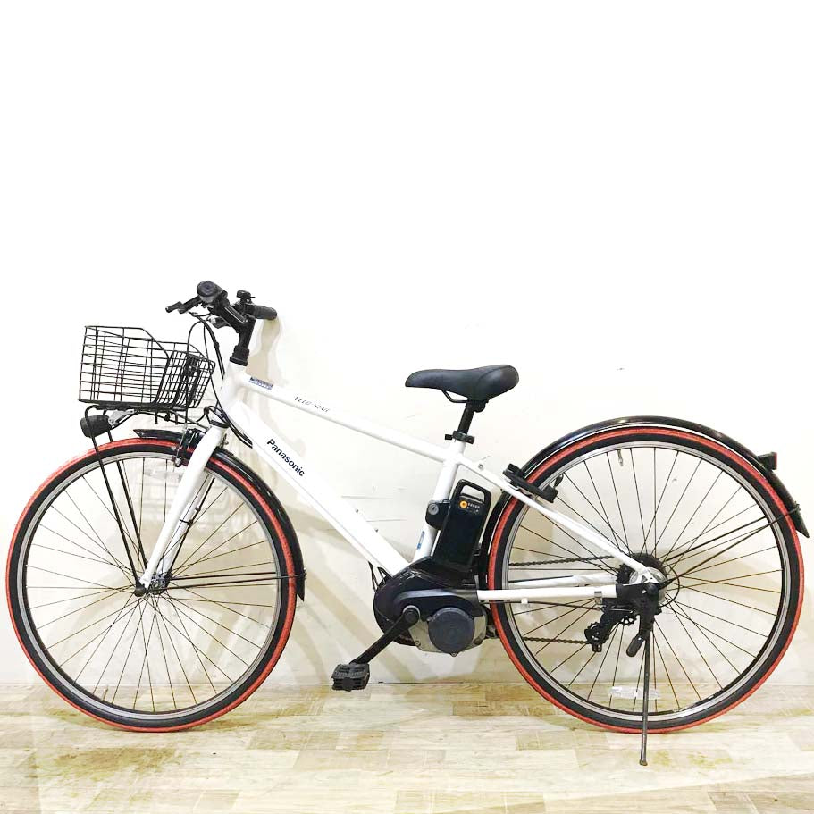 中古電動自転車 パナソニック ベロスター ホワイト 700×38C KA112 