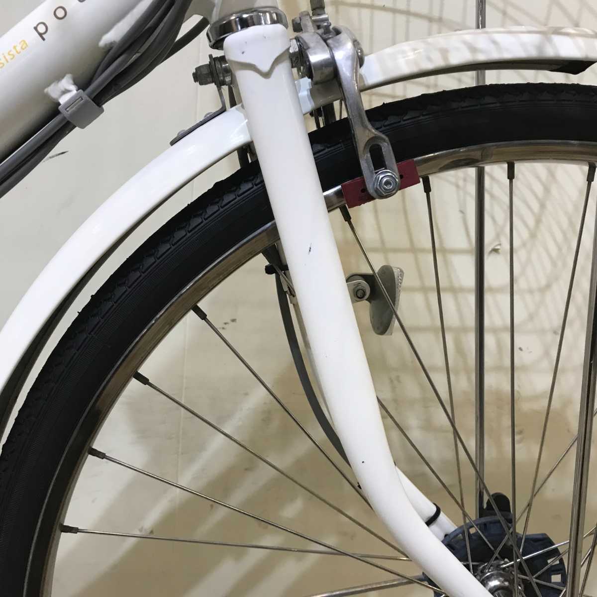 ブリヂストン アシスタ ポルク ホワイト 26インチ KR124 【中古車】
