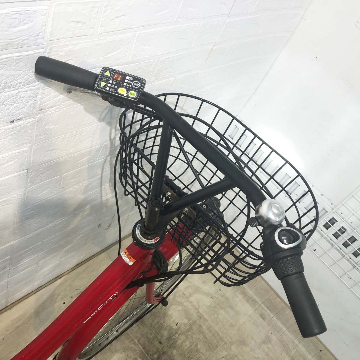 中古電動自転車 ヤマハ PAS アミ レッド 26インチ YH014