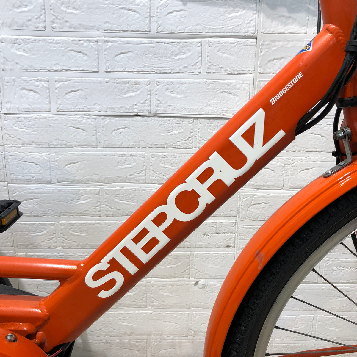 中古電動自転車 ブリヂストン ステップクルーズ e オレンジ 26インチ YB101